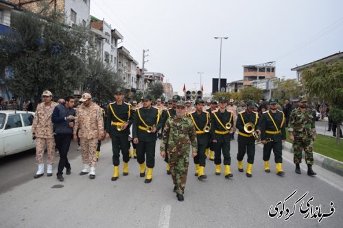 مراسم باشکوه تشییع پیکر شهید مدافع حرم اسماعیل زاهدپور در کردکوی
