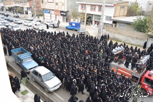 مراسم باشکوه تشییع پیکر شهید مدافع حرم اسماعیل زاهدپور در کردکوی
