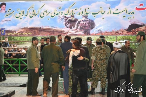مراسم باشکوه تشییع پیکر شهید مدافع حرم اسماعیل زاهدپور در کردکوی