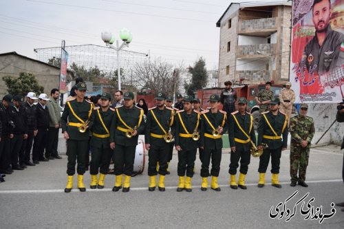 مراسم باشکوه تشییع پیکر شهید مدافع حرم اسماعیل زاهدپور در کردکوی