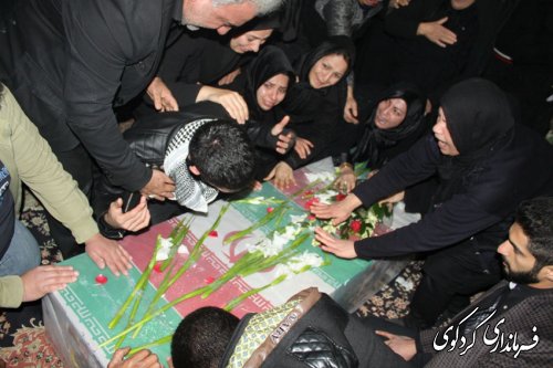 مراسم باشکوه تشییع پیکر شهید مدافع حرم اسماعیل زاهدپور در کردکوی
