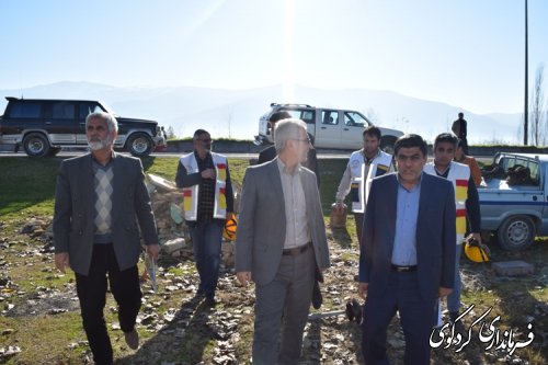 مانور منطقه ای تعمیرات پیشگیرانه برق در غرب استان با حضور فرماندار