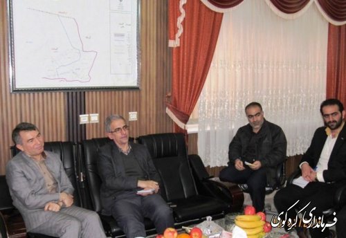 بازدید رییس مرکز حوزه انتخابیه  از ستاد انتخابات گمیشان