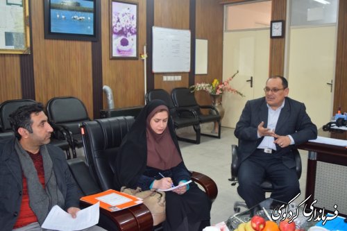 بازدید رییس مرکز حوزه انتخابیه  از ستاد انتخابات گمیشان
