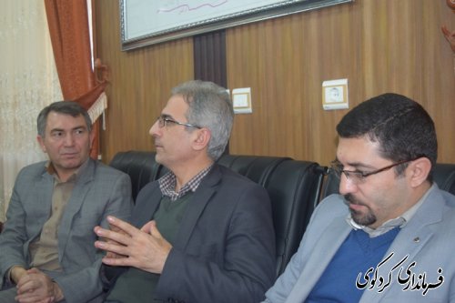 بازدید رییس مرکز حوزه انتخابیه  از ستاد انتخابات گمیشان