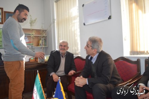 بازدید سرزده فرمانداراز  مدیریت جهاد کشاورزی کردکوی