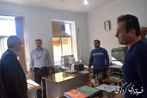 بازدید سرزده فرمانداراز  مدیریت جهاد کشاورزی کردکوی
