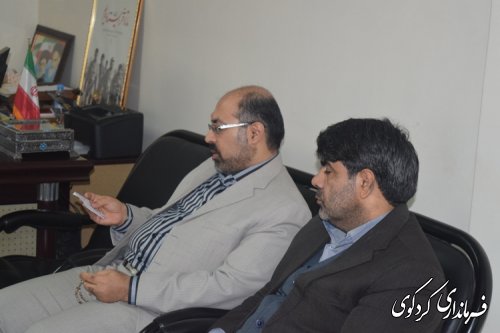 نشست مشترک فرماندار کردکوی با معاون حفاظت و بهره برداری آب منطقه ای استان
