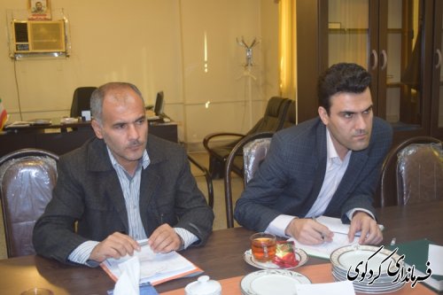با حضور فرماندار کردکوی مسائل شعب اخذ رای  در حوزه های اصلی و فرعی شهرستانهای مرکز حوزه انتخابیه غرب استان  بررسی شد