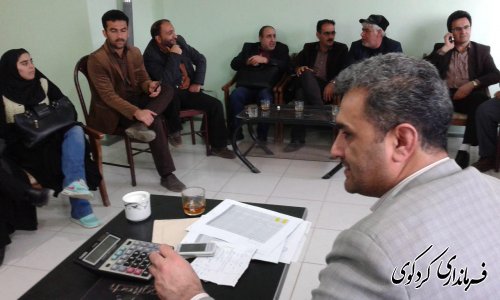 گزارش تصویری: از نشست مشترک اعضای شورای اسلامی و دهیاران بخش مرکزی با بخشدار