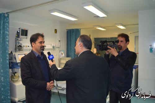 آغاز بهره برداری از 15 تخت مراقبتهای ویزه icu و ccu و nicu   در بیمارستان جراحی فوق تخصصی قلب  کردکوی