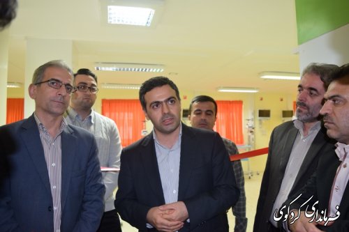 آغاز بهره برداری از 15 تخت مراقبتهای ویزه icu و ccu و nicu   در بیمارستان جراحی فوق تخصصی قلب  کردکوی