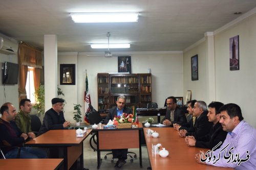 دیدار اتحادیه اصناف بازار کردکوی با فرماندار