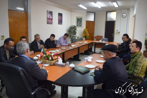 دیدار اتحادیه اصناف بازار کردکوی با فرماندار
