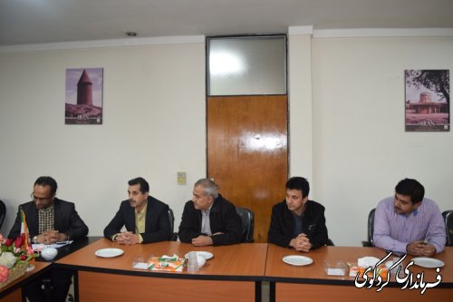 دیدار اتحادیه اصناف بازار کردکوی با فرماندار