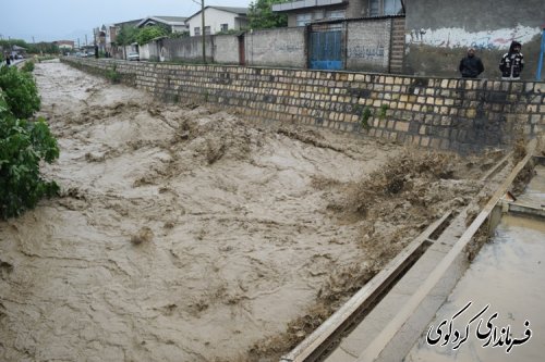 بازدید فرماندر از آبگرفتگی جاده ها و معابر ( گزارش تصویری )