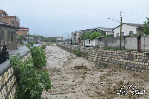 بازدید فرماندر از آبگرفتگی جاده ها و معابر ( گزارش تصویری )