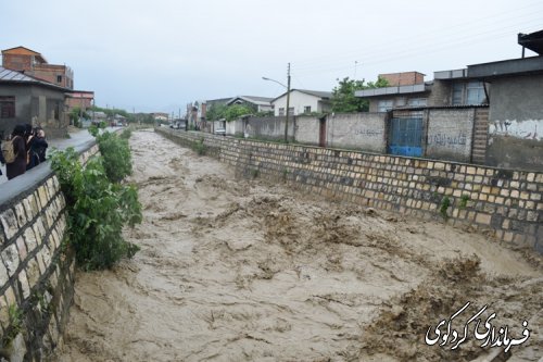 بازدید فرماندر از آبگرفتگی جاده ها و معابر ( گزارش تصویری )