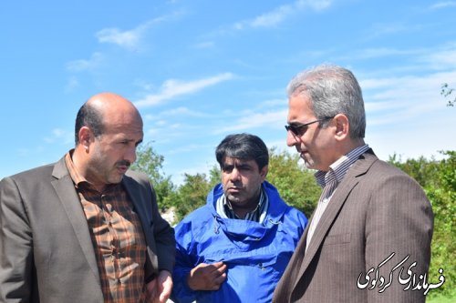 بازدید مدیر کل مدیریت بحران استان از نقاط سیل زده در کردکوی