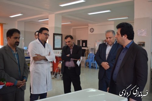 عیادت  معاون فرماندار کردکوی از بیماران دیالیزی شهرستان کردکوی
