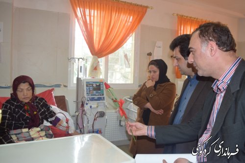 عیادت  معاون فرماندار کردکوی از بیماران دیالیزی شهرستان کردکوی