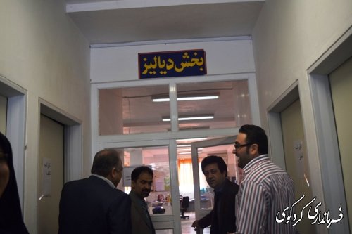 عیادت  معاون فرماندار کردکوی از بیماران دیالیزی شهرستان کردکوی