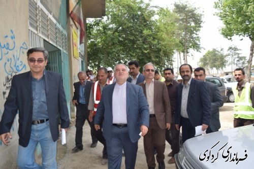 بازدید استاندار گلستان و هیات همراه از زیر گذر یساقی (گزارش تصویری )
