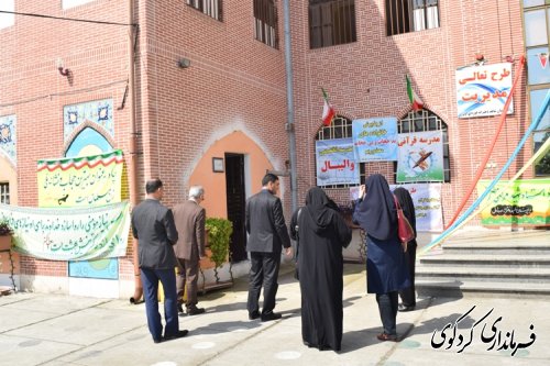 فرماندار کردکوی از چند واحد آموزشی سطح شهر کردکوی بازدید کردند