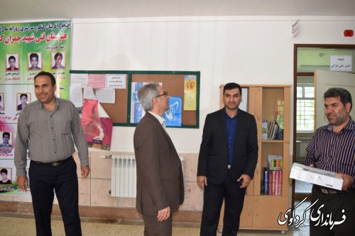 فرماندار کردکوی از چند واحد آموزشی سطح شهر کردکوی بازدید کردند