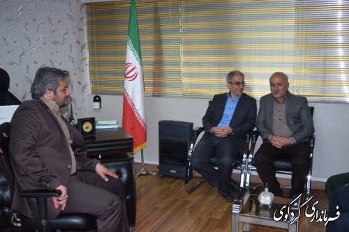بازدید فرماندار کردکوی و اعضای شورای تامین شهرستان از دوربین های ترافیکی در حال نصب سطح شهر