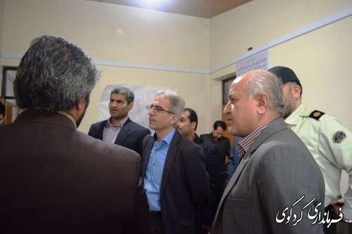 بازدید فرماندار کردکوی و اعضای شورای تامین شهرستان از دوربین های ترافیکی در حال نصب سطح شهر