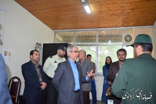 بازدید فرماندار کردکوی و اعضای شورای تامین شهرستان از دوربین های ترافیکی در حال نصب سطح شهر