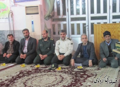 شرکت فرماندار در مراسم جشن اعیاد شعبانیه روستای یساقی