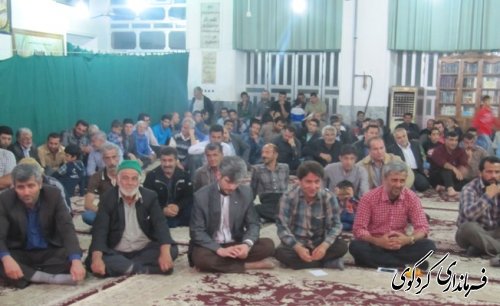 شرکت فرماندار در مراسم جشن اعیاد شعبانیه روستای یساقی