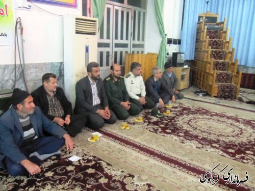 شرکت فرماندار در مراسم جشن اعیاد شعبانیه روستای یساقی
