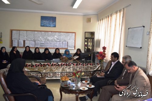 بازدید فرماندار کردکوی از دبستانهای مقطع ابتدایی روستای  النگ