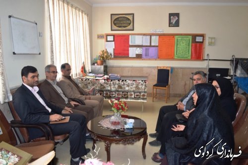 بازدید فرماندار کردکوی از دبستانهای مقطع ابتدایی روستای  النگ