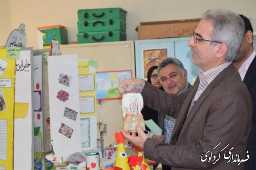 بازدید فرماندار کردکوی از دبستانهای مقطع ابتدایی روستای  النگ