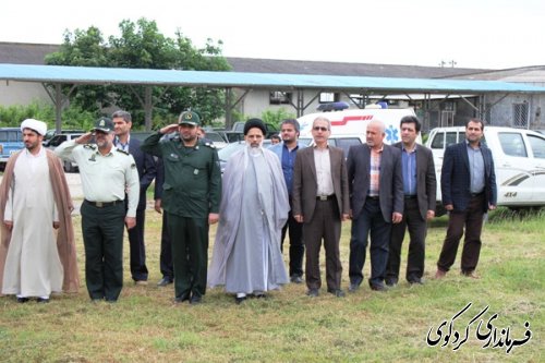 فرماندارکردکوی در صبحگاه مشترک ناحیه مقاومت بسیج سپاه کردکوی شرکت کرد