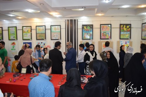 با حضور معاون فرماندارنمایشگاه هنرآموزان  طراح و نقاش هیرا  افتتاح شد