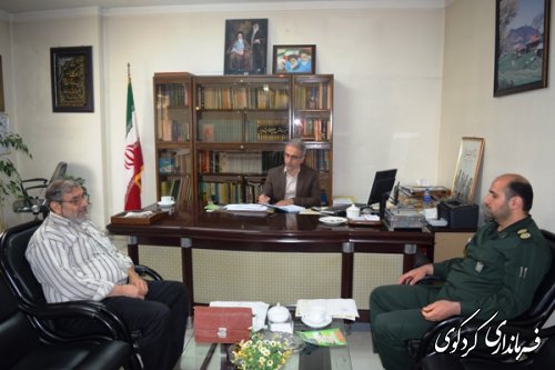 دیدار دبیر ستاد عتبات عالیات با فرماندار کردکوی