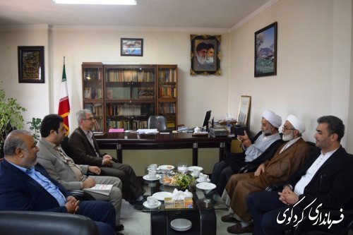 دیدار مدیر کل اوقاف و امور خیریه استان با فرماندارکردکوی