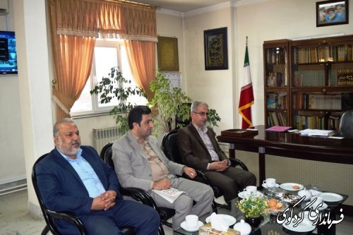دیدار مدیر کل اوقاف و امور خیریه استان با فرماندارکردکوی