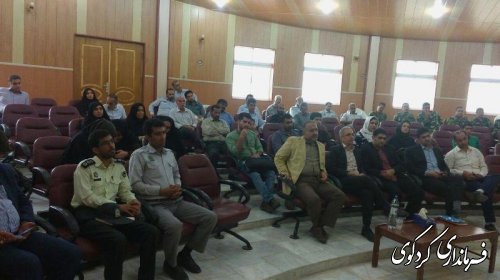 با حضور فرماندار کردکوی کارگاه آموزش پیشگیری از آتش سوزی در جنگل برگزار شد.