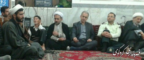 برگزاری یادواره شهدای روستای اسلام آباد ( شاهده ) با حضور فرماندار