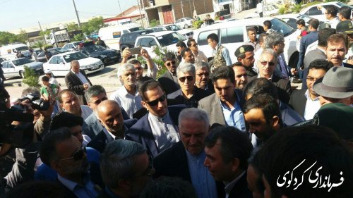 حضور فرماندار کردکوی در مراسم استقبال از وزیر کشور در بندرترکمن (تصویری )