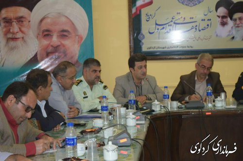 آخرین وضعیت نقاط آسیب دیده در ستاد مدیریت بحران شهرستان بررسی شد