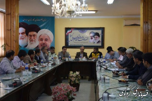 آخرین وضعیت نقاط آسیب دیده در ستاد مدیریت بحران شهرستان بررسی شد