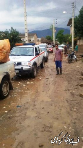 کمک رسانی به روستاهای سیل زده کردکوی 