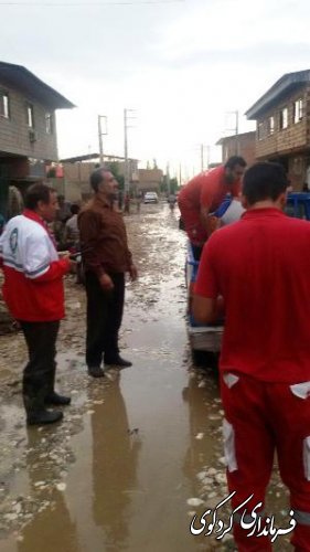 کمک رسانی به روستاهای سیل زده کردکوی 